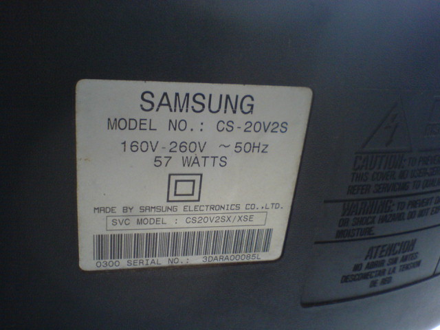 Televisi Samsung CS20V2S Suara Tidak Ada