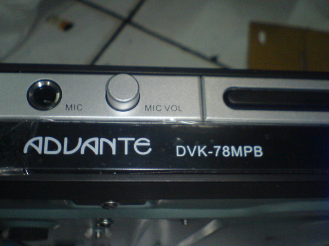 DVD Player Advante  DVK78PB Trouble